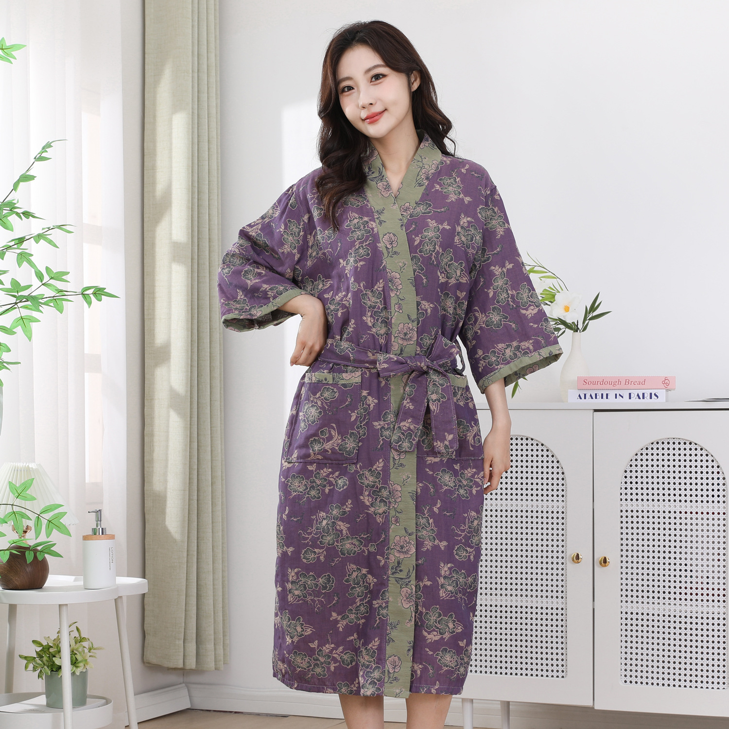 연기 보라색