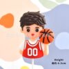 Sports basketball decorations, children's ceramics for boys and girls, jewelry, Birthday gift