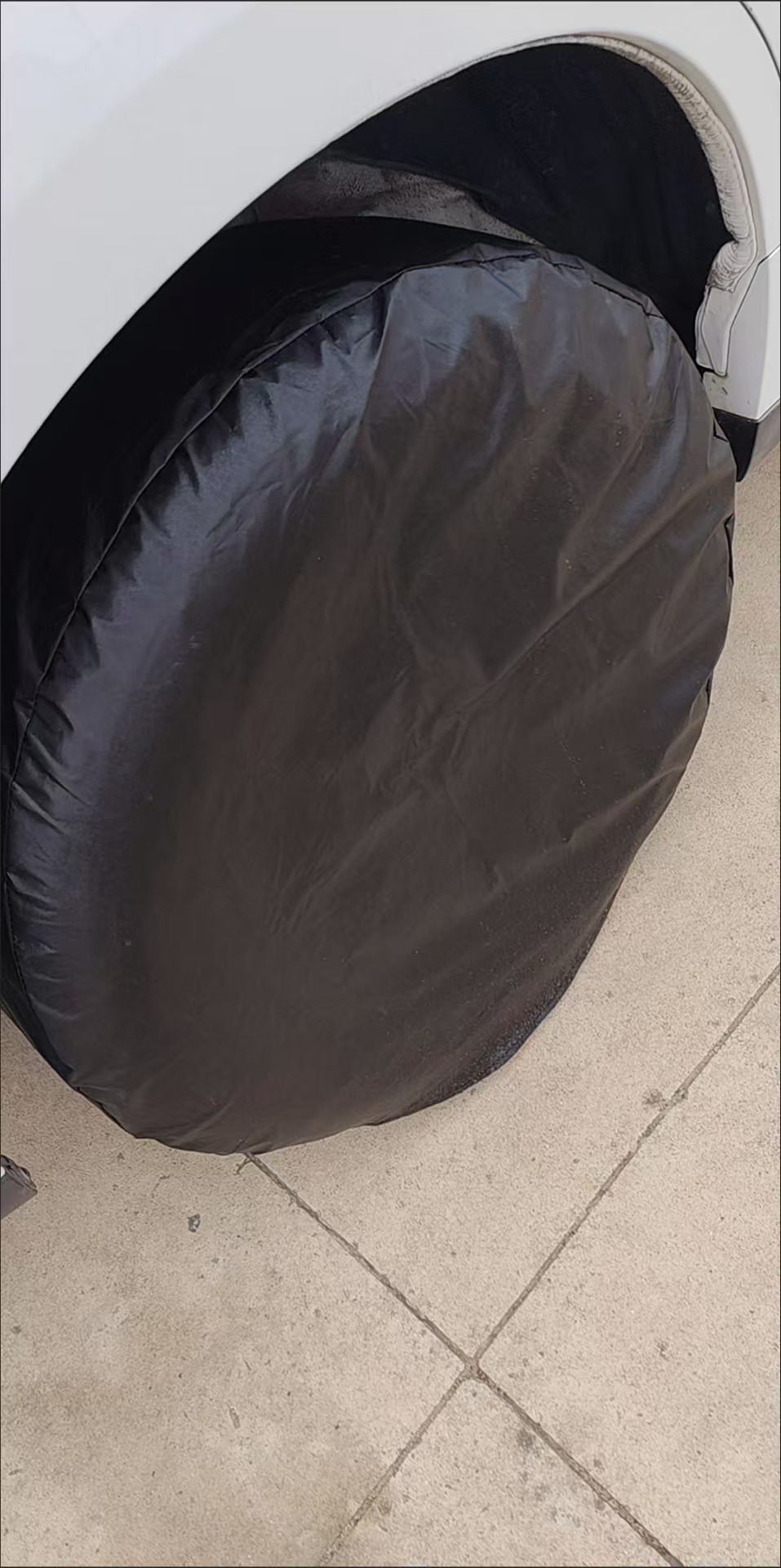 Cross-border Oxford cloth 420d, set of four, black, universal outdoor tire covers, providing protection against rain and sun