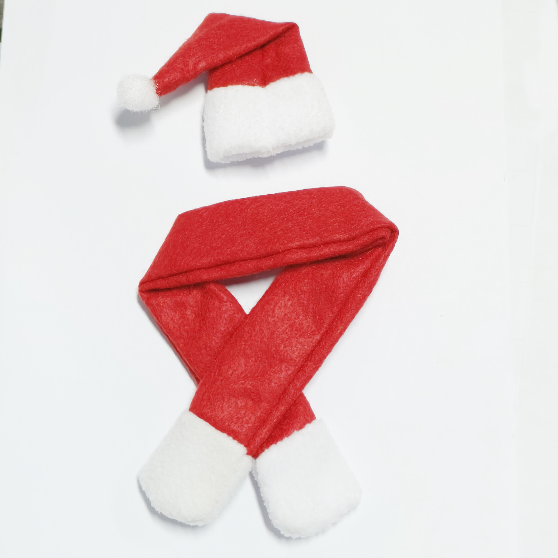 Decoración de Navidad creativa para el hogar bufandas no tejidas + sombreros decoración de botellas de vino de Navidad decoración de botellas de vino de Navidad