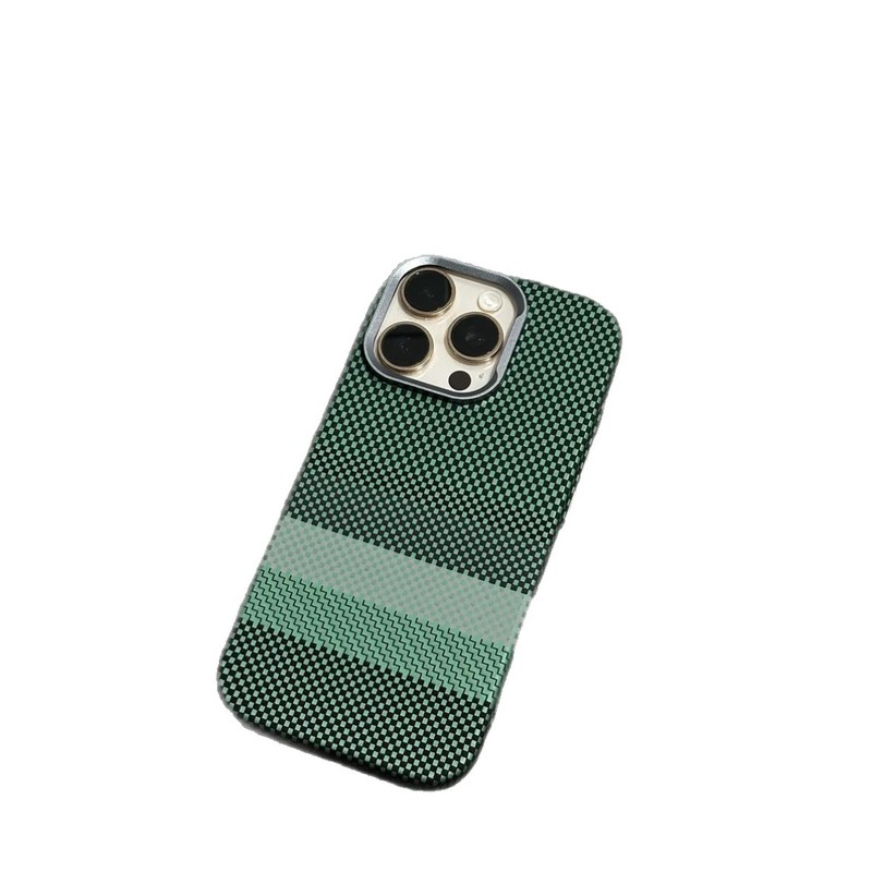 适用iPhone17promax凯夫拉碳纤维纹理磁吸手机壳苹果16防摔保护套|undefined