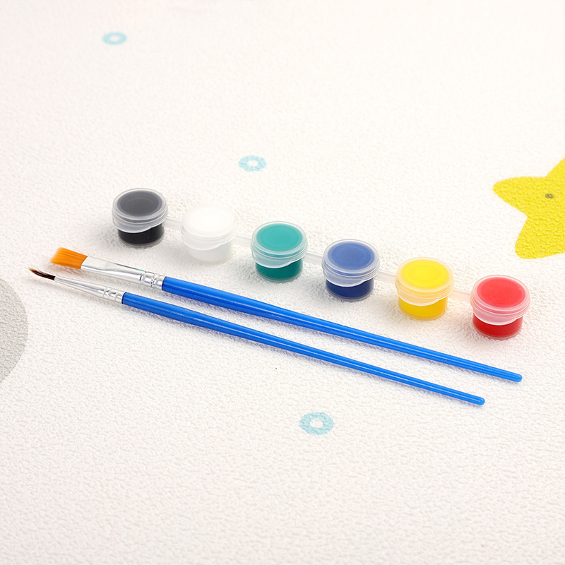 メーカーは子供用アクリル絵の具 12 色 6 連体学生アート絵画着色石膏人形絵の具ストリップを供給しています|undefined