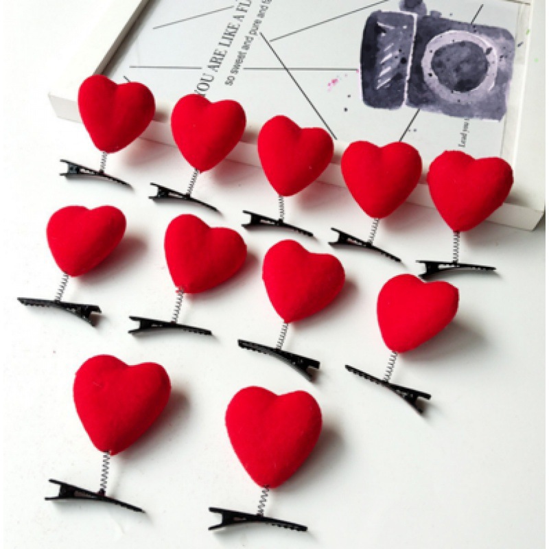 사랑의 머리핀 - 혼합 색상의 머리카락