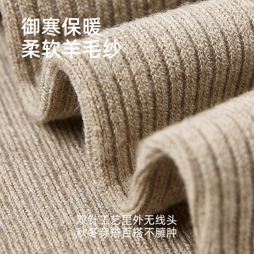Renaissance Winter Wool Over-Knee Socks for Women: Long, Warm, Thick, and Stylish Japanese-Style High-Cut Socks for Autumn and Winter