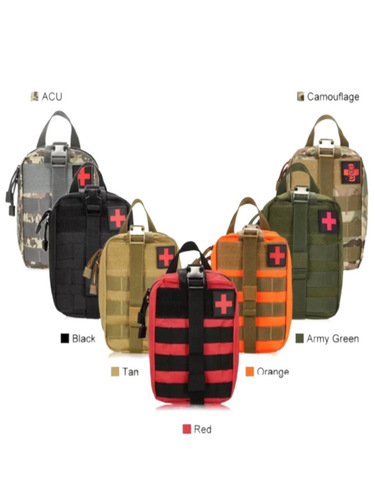 Tactical medical kit Outdoor emergency kit Tactical MOLLE waist bag tool and medicine kit Portable carrying storage bag