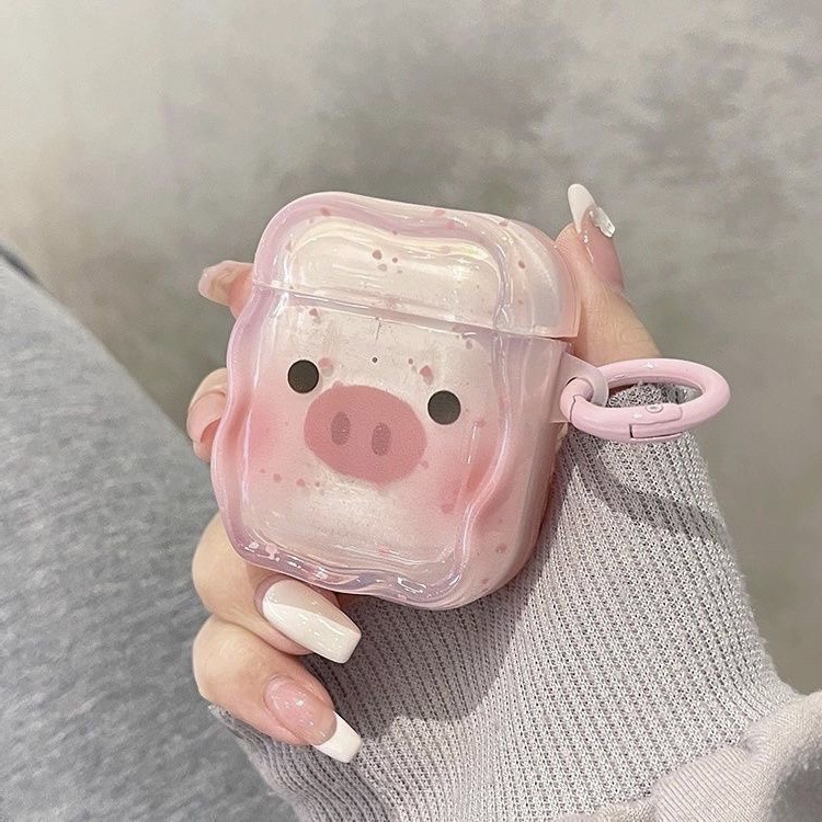 Ins Cartoon Pink Inkjet Piggy para AirPods 4 Apple auriculares AirPods Pro3 cubierta image 4