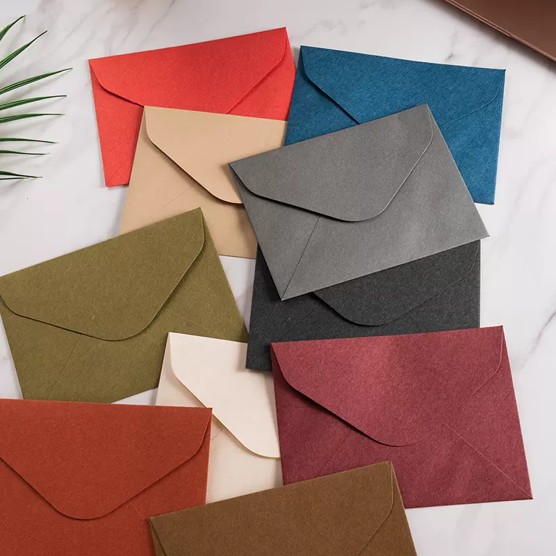 跨境羊绒信封信纸套装现货高级感邀请函请柬明信片情书火漆贴信封