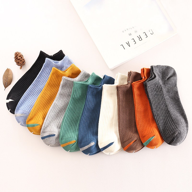 Men's socks spring and summer thin ins trendy all-match short low-top student sports deodorant sweat-absorbing low-cut ankle socks