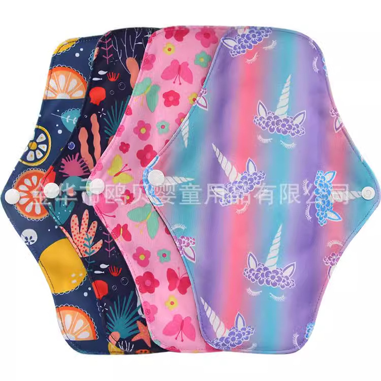 Almohadilla sanitaria lavable gulbei cuidado sanitario Ventas directas de fábrica período fisiológico cómodo carbón de bambú lavable servilleta sanitaria image 5