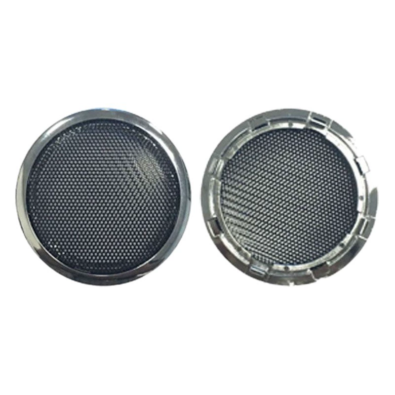 Декоративное кольцо для динамика 52 мм, серебристое, для деревянного корпуса, решетка динамика, кольцо для динамика 2inch мм, аудиоаксессуары из пластика