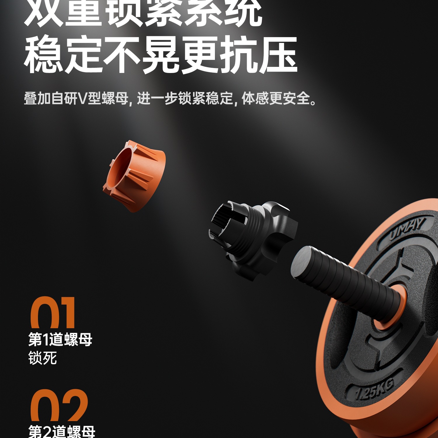 Home] Dumbbell Men's Fitness Home Equipment Strength Training Barbell Set Dormitory Adjustable Weight Kettlebell