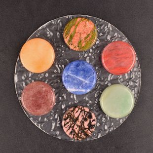 Cross-border hot jade crystal wafer 40*8mm energy Health stone craft jewelry ornaments wholesale