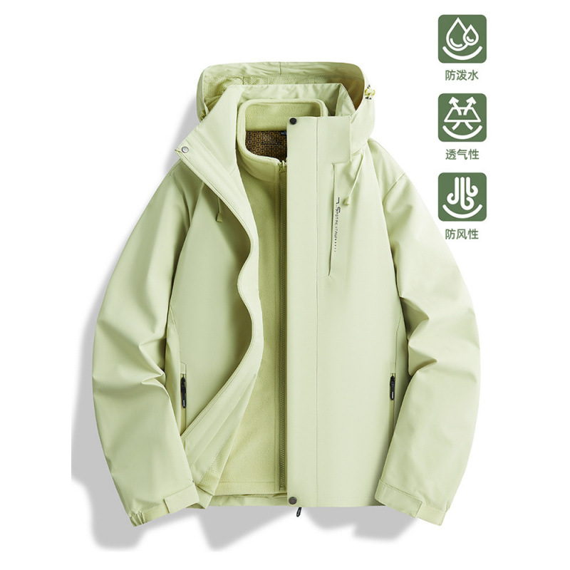 Ropa de asalto simple de mujer 3 - en - 1 chaqueta pequeña primavera y otoño a prueba de viento chaqueta de pareja de otoño y invierno