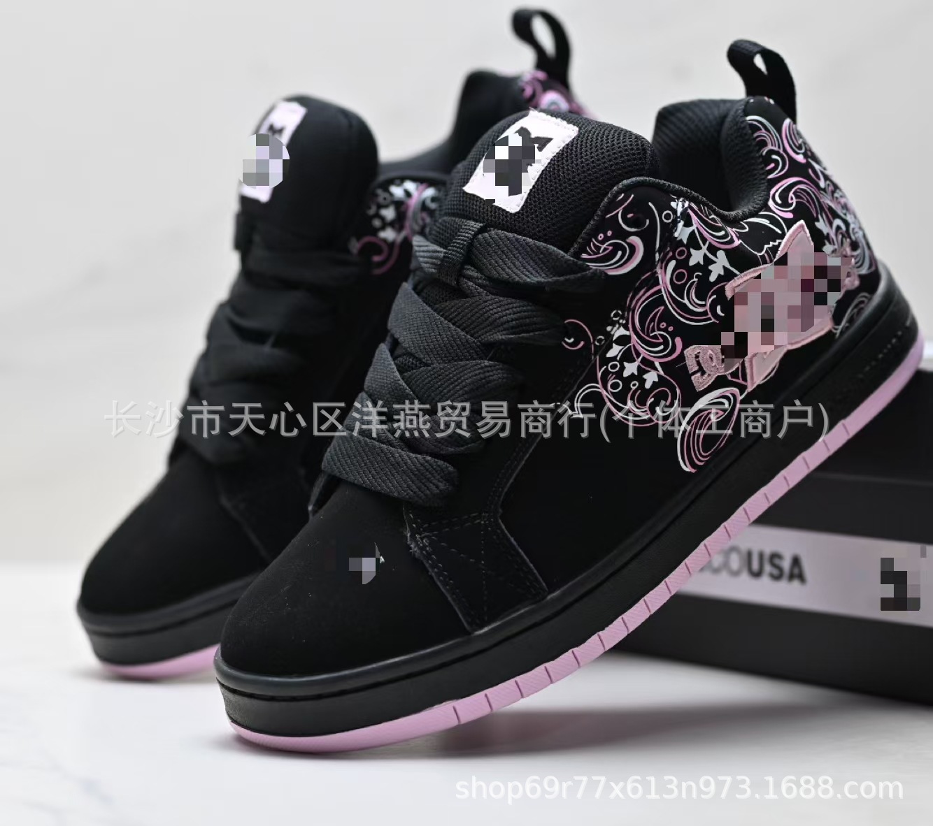 Zapatillas DC Shoes transfronterizas para hombres y mujeres, estilo europeo y americano, zapatos deportivos casuales de gran tamaño de comercio exterior, zapatos anchos de moda de cuero para viajeros