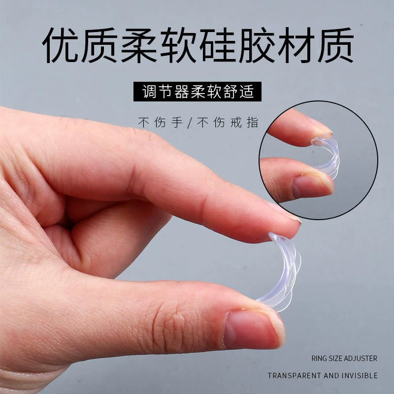 Invisible transparent plastic ring