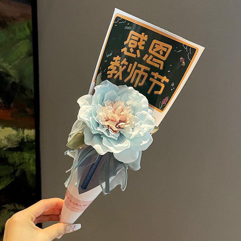 教師の日手作り DIY ギフト幼稚園女性教師のためのチューリップブーケ実用的なフラワーペン新学期ギフトペン|undefined