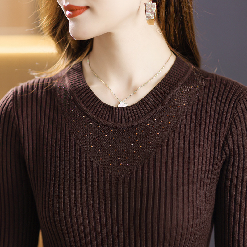 E9752 1900K ÁO LEN NỮ XIAENHA ÁO LEN DÁNG ÔM BODY GỢI CẢM SEXY MÙA XUÂN THU ĐÔNG THỜI TRANG NỮ REN G05 SẢN PHẨM MỚI