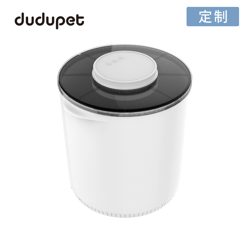 Customized foreign trade pet food storage bucket Intelligent vacuum…