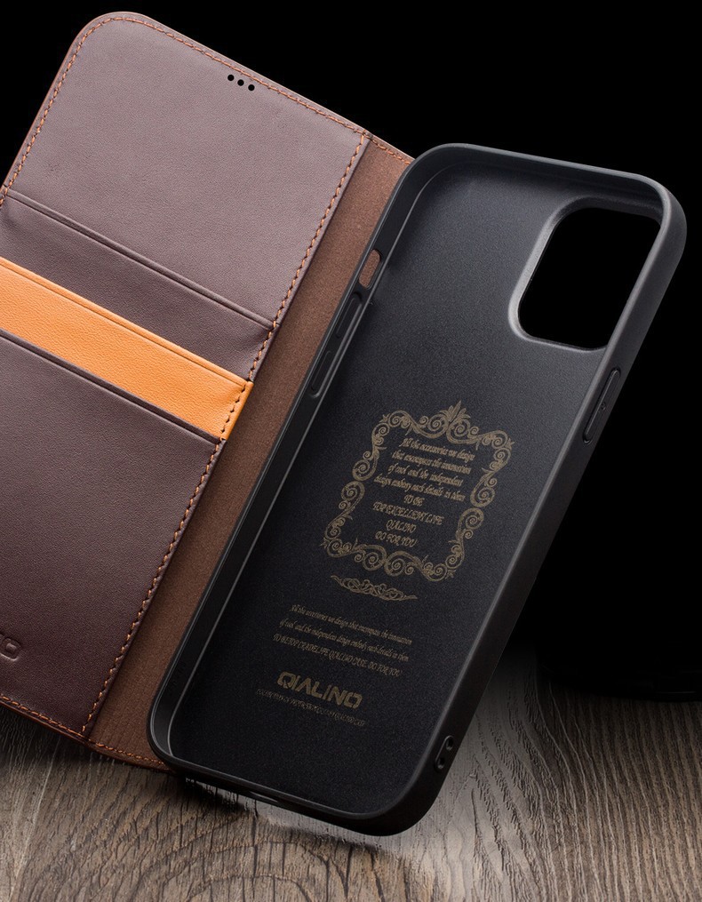Ốp lưng da thật gập đứng cho iPhone 12 Pro Max / 12 mini – bảo vệ toàn diện, tích hợp giá đỡ — IPhone12 mini 5,4 inch màu nâu cổ điển thế hệ thứ hai, IPhone12 Pro 6,1 inch màu nâu cổ điển thế hệ thứ hai, IPhone12 6,1 inch màu nâu cổ điển thế hệ thứ hai, IPhone12 Pro Max 6,7 inch màu đen cổ điển thế hệ thứ hai chi tiết 18