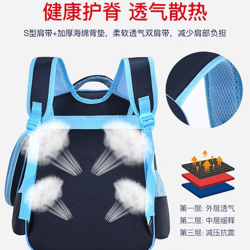 Backpack for Primary School Students (Grades 1-3) for Boys and Girls - Cartoon Cute, Stress-Relief, Lightweight, Ergonomic Design - Dual Shoulder Child's Pencil Bag BackPack