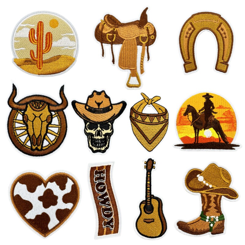 Cross-Border Western Denim Sticker Graffiti Embroidery Cartoon Computer Chapter Wholesale Clothing Accessories Accessories Hot Melt Adhesive Style Cross-Border Western Denim Sticker Graffiti Embroidery Cartoon Computer Chapter Wholesale Clothing Accessories Accessories Hot Melt Adhesive Style