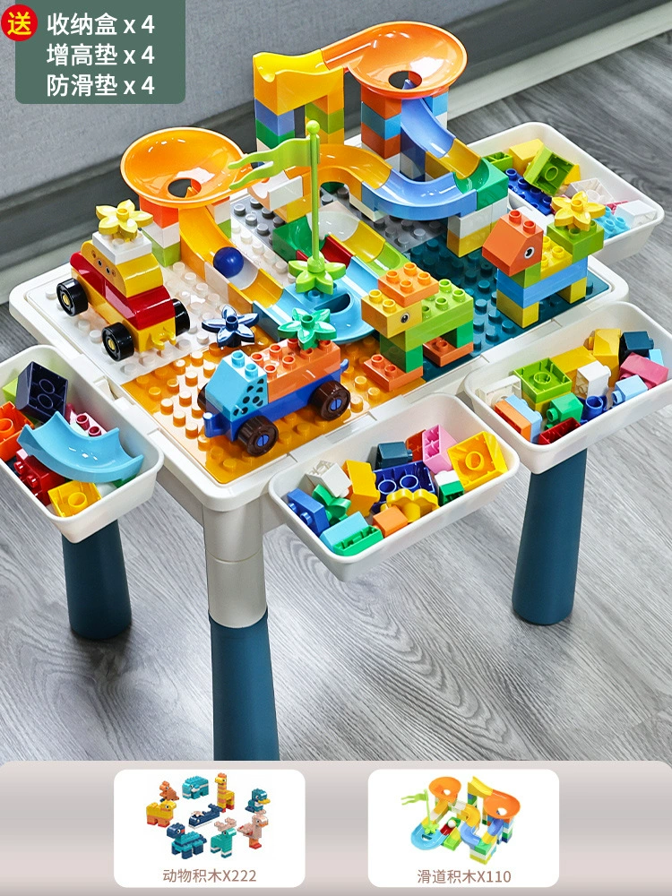 Construction Playset Universal Brainteaser, Building Table for Kids 3–6 yrs — Multi-size Kits (2–104 cm)