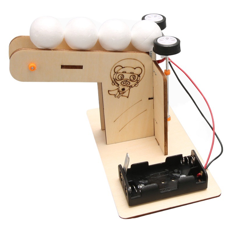 Experimento de ciencia para niños tecnología de juguete pequeña producción pequeña invención DIY material hecho a mano mecánica automática máquina de bolas