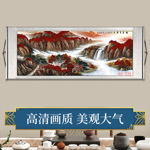 65-339 Chinese Painting Landscape Painting Living Room Hanging Painting Good Luck Chinese Painting Feng Shui Backing Decoration High Imitation Manufacturer Wholesale