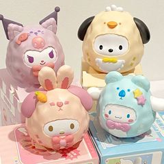 サンリオ小動物不倒翁盲箱クロミパチャ犬のぬいぐるみが可愛いです。