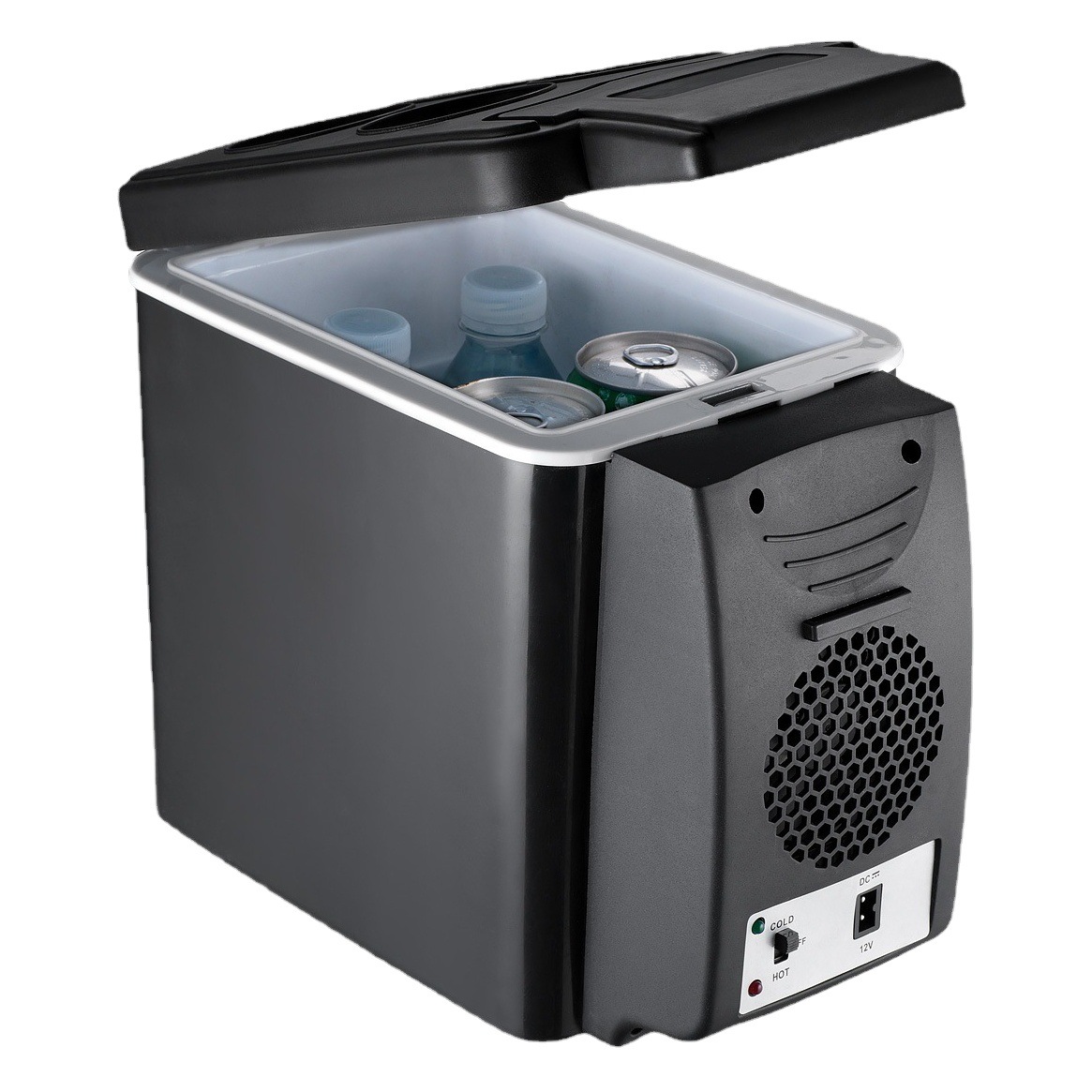 Refrigerador del coche 6 L hogar coche de doble uso caja fría y caliente refrigerador del coche mini Mini refrigerador impreso LOGOTIPO