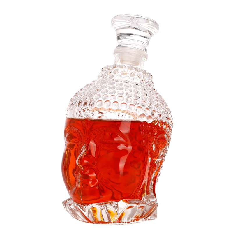Botella de vino botella vacía de alta gama olla de vino botella de vino tinto de alta gama whisky licor medicina botella de vino con tapa Dispositivo de almacenamiento de vino europeo