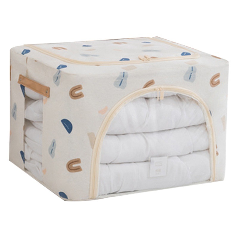 Caja de almacenamiento de ropa, bolsa de tela para prendas, caja de almacenamiento plegable, organizador de almacenamiento de marco grande, armario a prueba de polvo.