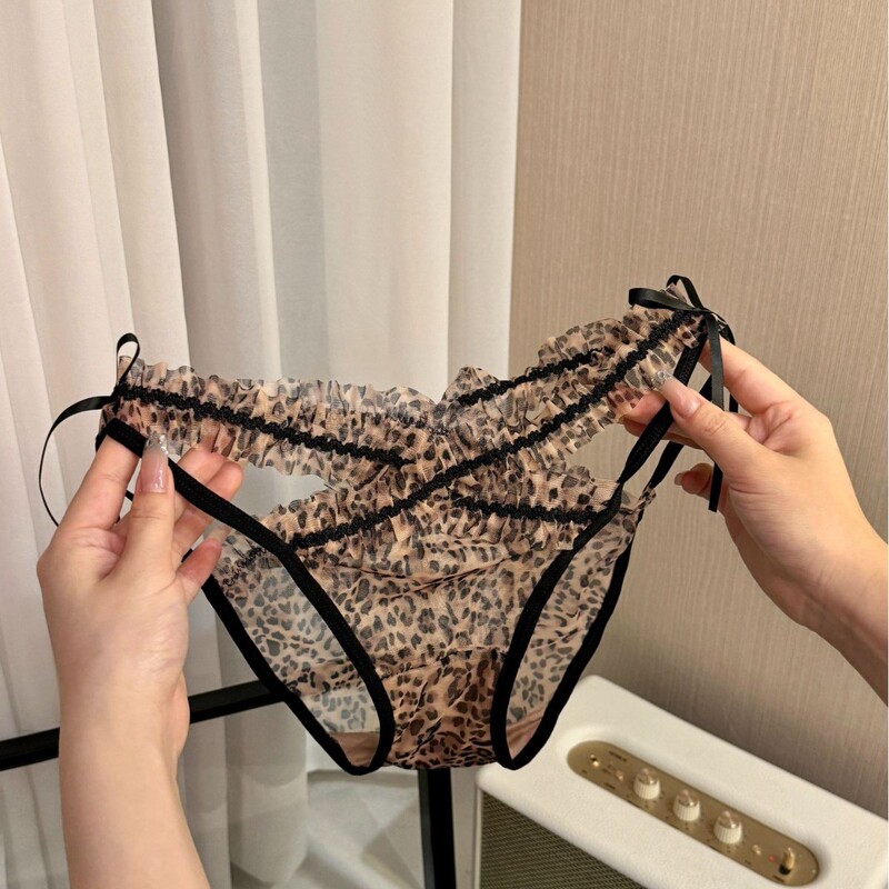 Tipsy Leopard~American Leopard Print Lace Panties Pure Desire Sexy Hollow Thin Hot Women's Low Waist Briefs Tipsy Leopard~American Leopard Print Lace Panties Pure Desire Sexy Hollow Thin Hot Women's Low Waist Briefs