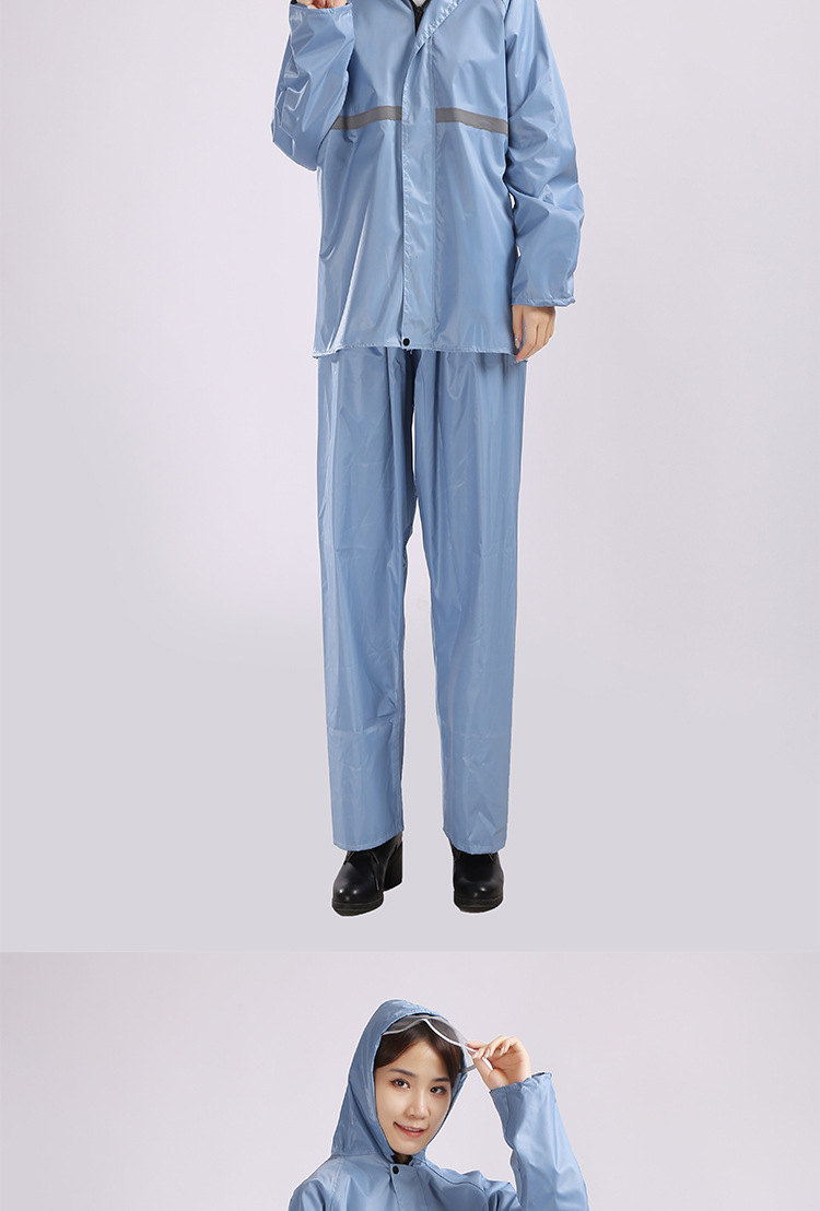 Regenmantel Regenhose Zweiteilig Morandi Farben Vollschutz