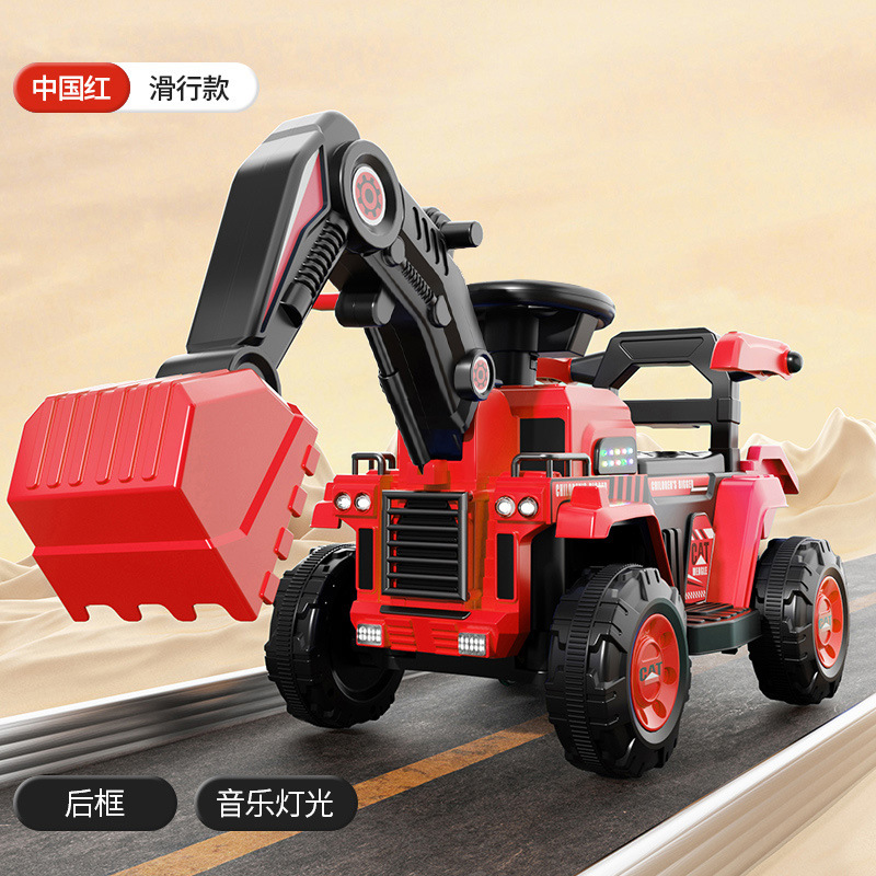 Excavadora para niños, coche de juguete, juguete para personas, niña, niño, excavadora eléctrica de control remoto, vehículo de ingeniería, máquina de gancho image 8