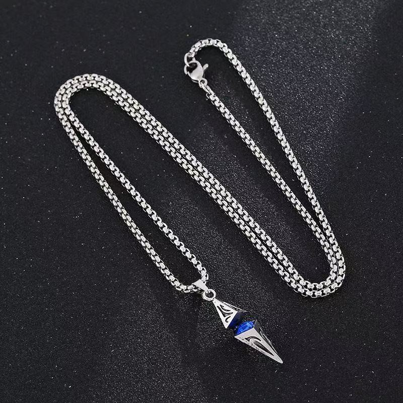 Star Light High-grade Necklace Niche Light Luxury Handsome Men's Pendant Fashionable Hip-hop Duffian Handsome Street Student New Style