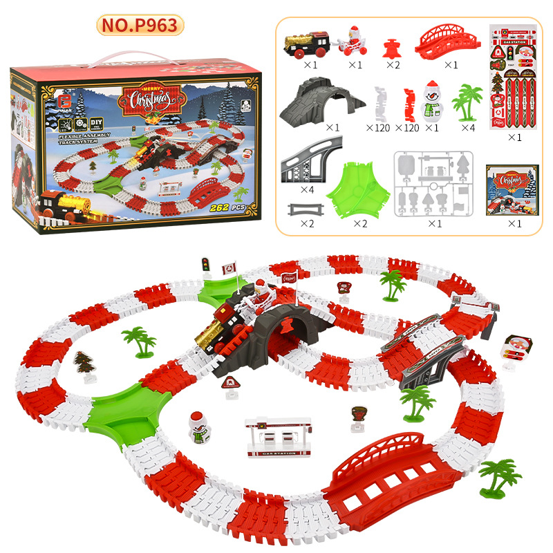P963 크리스마스 철도 차량 262PCS