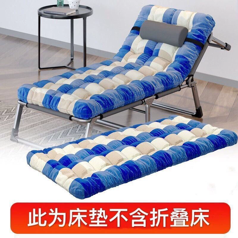 ♡ Высококачественная складная кровать, хлопковый матрас, офисная односпальная кровать, кровать для сна, кровать-компаньон, чехол для кресла, наматрасник.