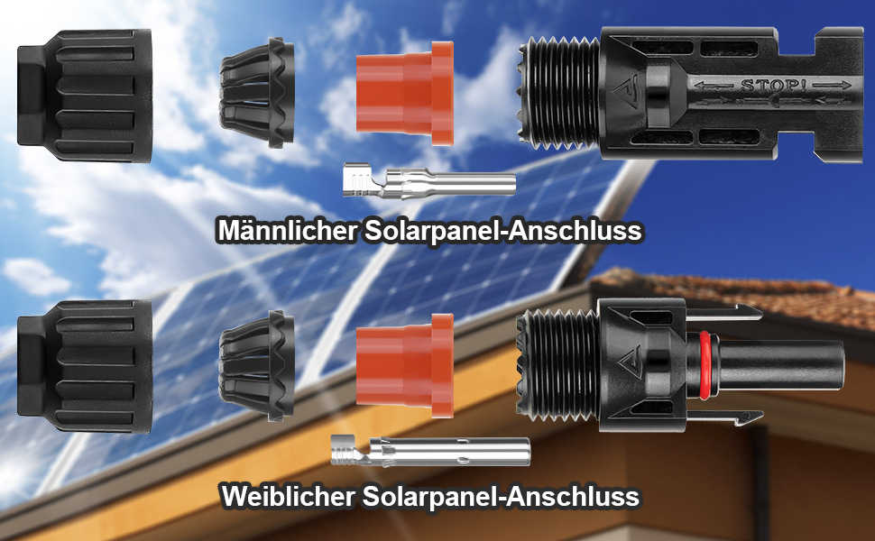MC4 Stecker Männlich/Weiblich Solar Stecker MC4 Crimpzange