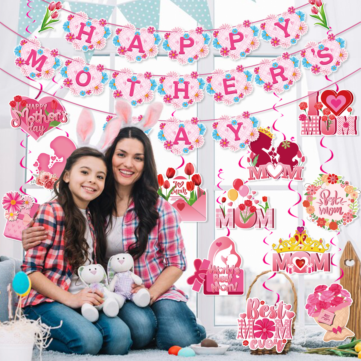 Mother's Day Cute Vacation Letter Paper Festival Decorative Props display picture 1