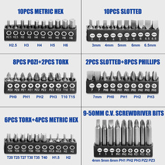 Drill bit tool set, drill bit tool box, twist drill construction drill woodworking flat drill counter sink bit comprehensive tool set