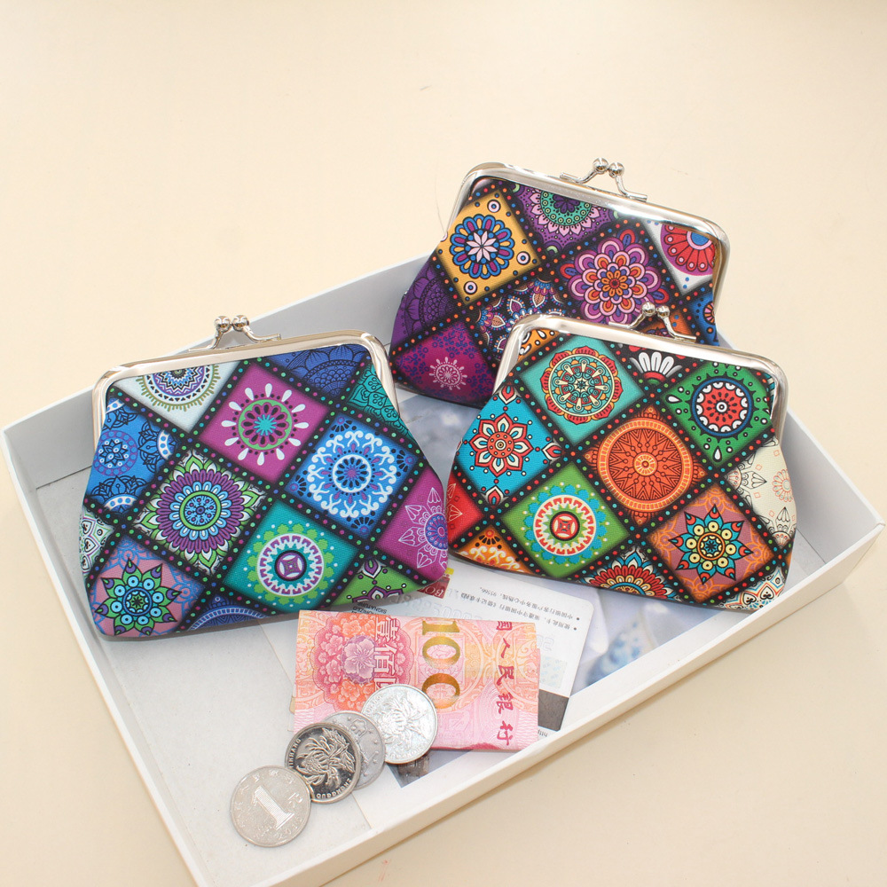 Women's Printing Pu Leather Clasp Frame Coin Purses display picture 4