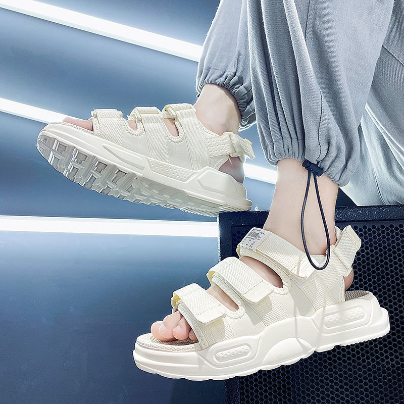 2025 sandalias para hombre verano nuevo estilo ropa exterior ocio deportes moda conducción transpirable sandalias y zapatillas para hombre de playa de doble uso