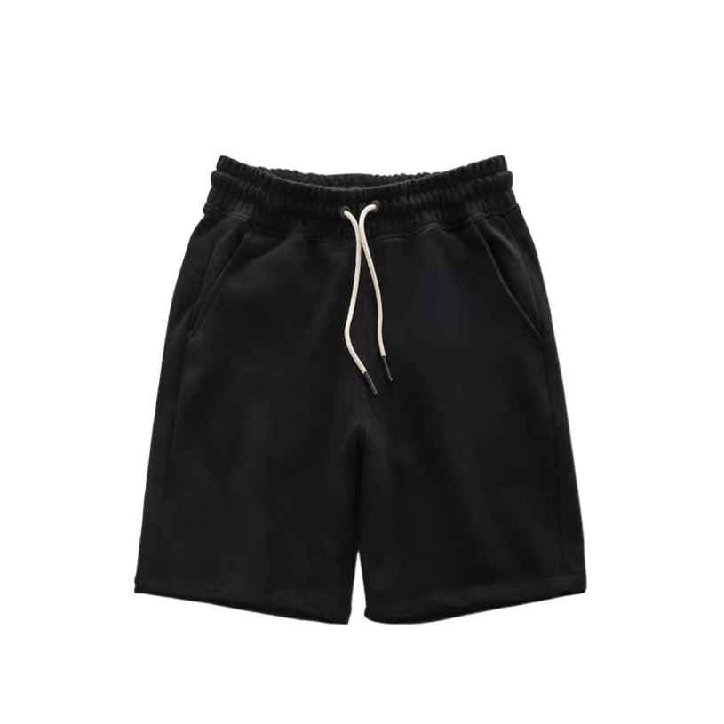 Marca de moda transfronteriza 380g pantalones cortos de algodón de bucle de color sólido pantalones casuales deportivos sueltos al por mayor pantalones de carrera