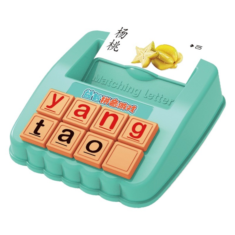 Pinyin educativo juego juguetes estudiantes de escuela primaria pinyin alfabetización palabra cognitiva tarjeta interacción padre-hijo jardín de infantes bebé