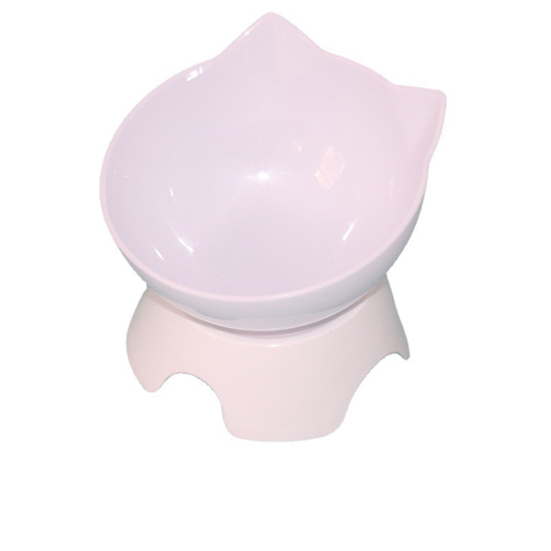 Cuello inclinado transfronterizo para gatos cuenco para perros cuenco para gatos cuenco de plástico doble cuenco para gatos cuenco para perros cuenco de agua cuenco para mascotas al por mayor