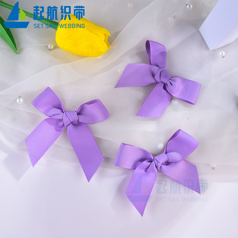 2CM服裝輔料diy彩色絲帶蝴蝶結裝飾小手工花包裝羅紋帶織帶半成品