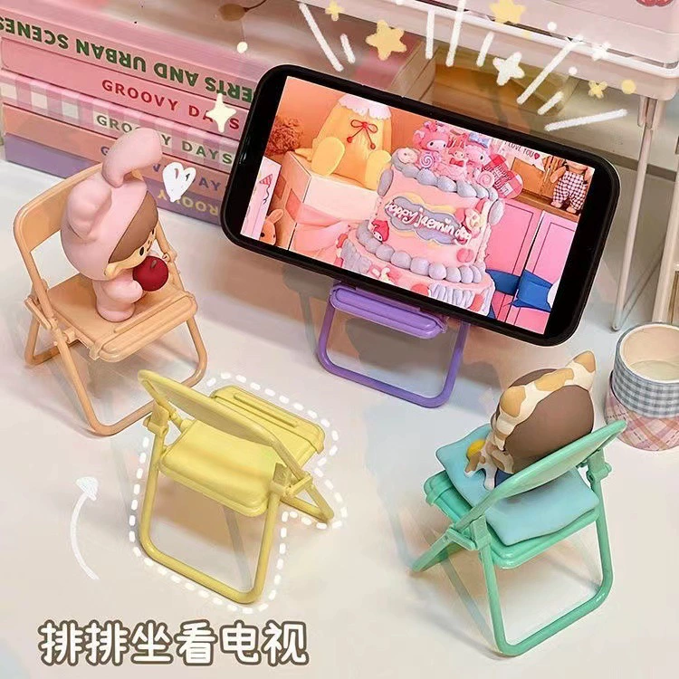 Изысканный маленький Подарочный стул Настольный стул Кронштейн для мобильного телефона Push Open Маленький подарок Практичный сопутствующий подарок