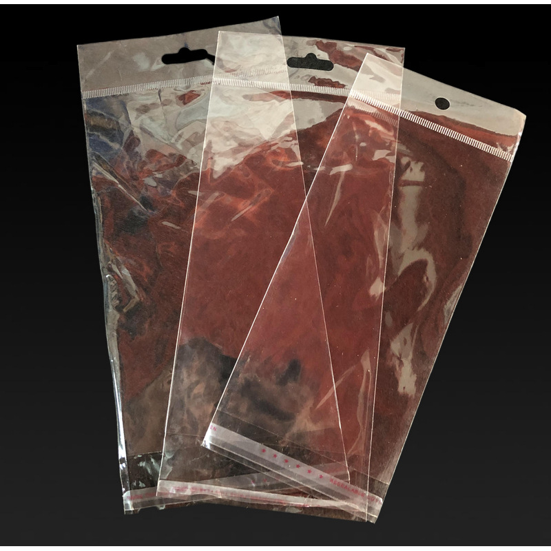 手机壳opp包装卡头挂孔袋子 手机壳OPP飞机孔薄膜自粘袋 塑料袋子