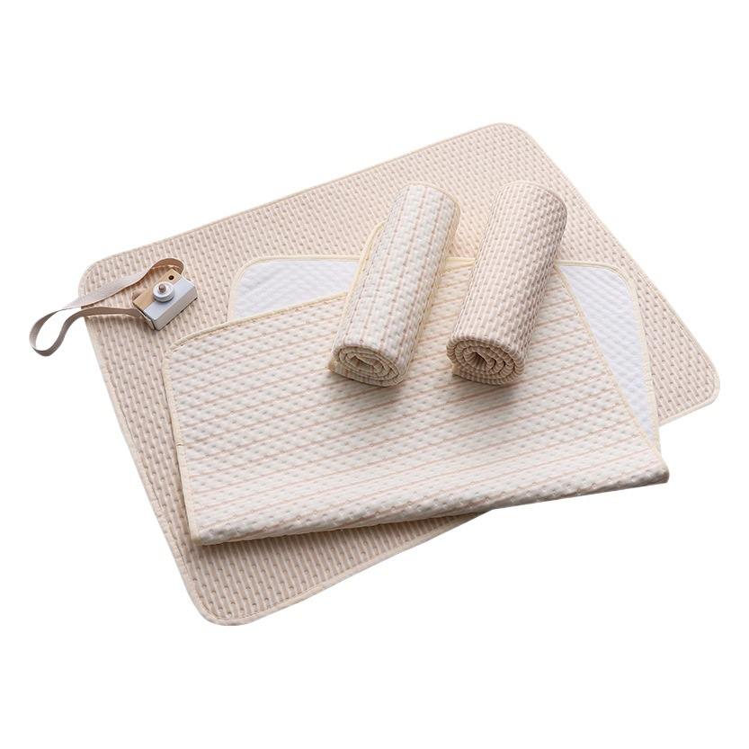 Almohadilla de pañal de algodón de color bebé almohadilla a prueba de fugas de algodón lavable transpirable almohadilla de Enfermería de gran tamaño almohadilla de la tía menstrual